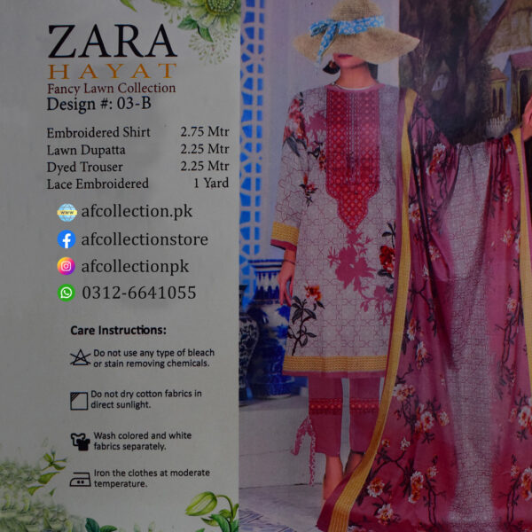 Zara Hayat Pink Lawn Suit