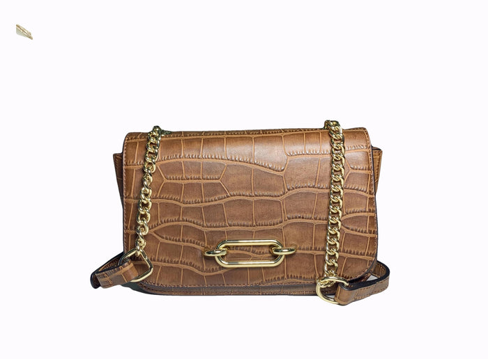 Charme Brown Leather Handbag