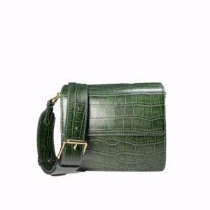 Green women Leather Bag