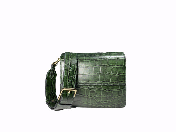 Green women Leather Bag