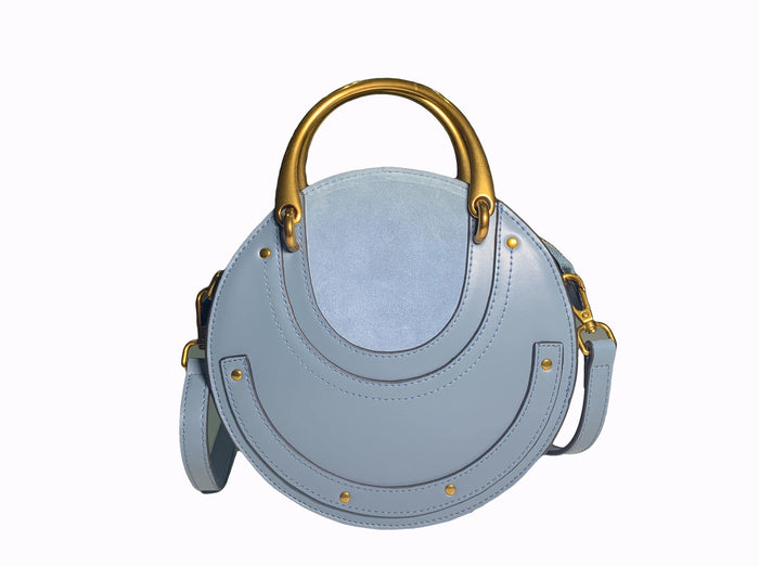 Blue Luxury Leather Bag