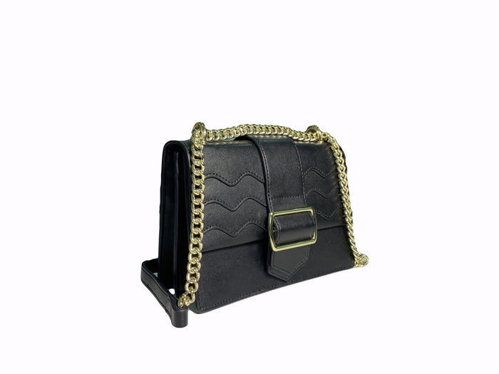 Luciole Black Leather Bag Ladies