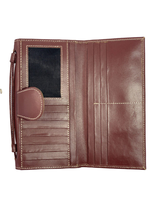 ladies leather clutch