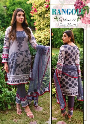 Smokey Grey Malai Suit