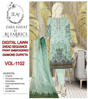 Blue lily lawn suit